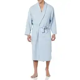 Amazon Essentials Men's Lightweight Waffle Bathrobe (Available in Big & Tall)