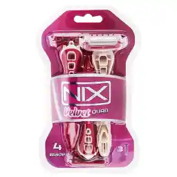خودتراش زنانه نیکس مدل Velvet Quad بسته 3 عددی