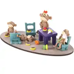 عروسک خمیری آیس تویز مدل میمونهای بازیگوش