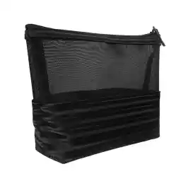 کیف آرایشی چرم مشکی روژا