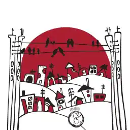 کادوپیچ پارچهای گوشه طرح شهر مهربانی