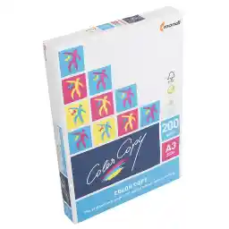 کاغذ 200 گرمی کالر کپی سایز A3 - بسته 250 عددی