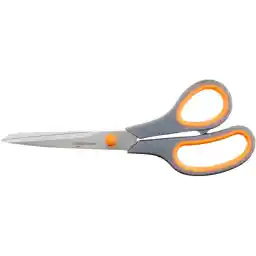 AmazonBasics 20 cm Titanium-Blade Soft-Grip Scissors, 3-Pack