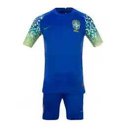 ست پیراهن شورت فوتبال اول برزیل نایک | آبی