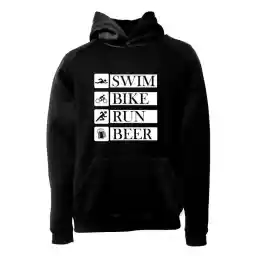 هودی ورزشی شنا فشن لاین SWM 60 | مشکی/سفید