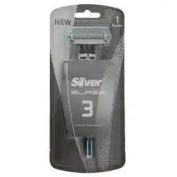 تیغ مردانه Blaze 3 سه لبه چند بار مصرف 1 عددی | سیلور