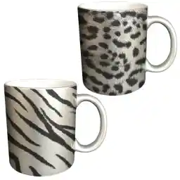 ماگ طرح پوست حیوانات کد 353ـ12 مجموعه 2 عددی