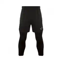 شلوارک لگ دار ورزشی مردانه رانینگ طرح آندر آرمور NZD | مشکی