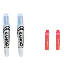 ماژیک وایت برد اونیکس قرمز مدل 4X به همراه یدک مجموعه 4 عددی سایز R1