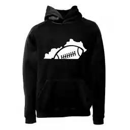 هودی ورزشی فوتبال فشن لاین FTBL 130 | مشکی/سفید