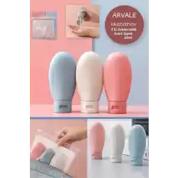 ست بطری سفری 3 تکه چند منظوره ARVALE سبک اسکاندیناویایی با کیسه قابل پر کردن مجدد / بسته خامه خالی