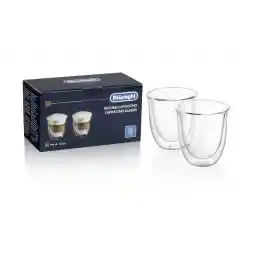 شیشه ترمو کاپوچینو دو جداره De'Longhi DLSC311، 2 عدد (بسته 1 عددی)، شفاف