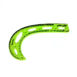 خط کش خیاطی زمرد طرح شابلون منحنی کد MONSAB