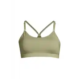 19986-368 Strappy sports Bra Kadın Yeşil O Yaka Slim Fit Sporcu Sütyeni