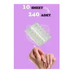 AcarlarTicaret 240 عدد چسب ناخن تقلبی پروتز چسب ژل چسب نوار چسب متحرک