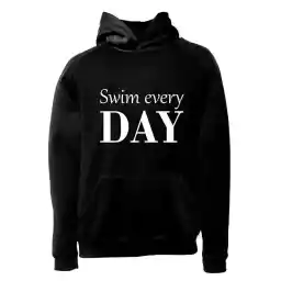 هودی ورزشی شنا فشن لاین SWM 31 | مشکی/سفید