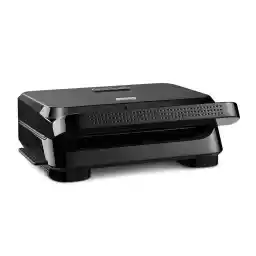 De'Longhi MultiGrill Easy SW12A.BK، گریل تماسی برقی، گریل برقی با صفحات گریل قابل جابجایی، گریل رومیزی جمع و جور، 800 وات، 25 x 29 x 10.5 سانتی متر
