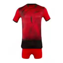 پیراهن شورت والیبال ایده آل | قرمز/مشکی