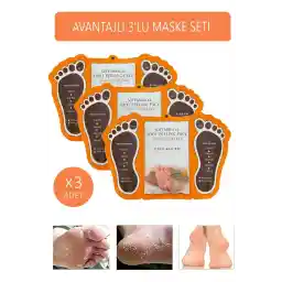 MJKOREAN 3 عدد جوراب لایه بردار پا ماسک لایه بردار جوراب پا