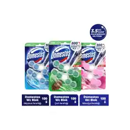 Domestos Tuvalet Bloğu 100 G Çam Ormanı 100 X1 Manolya Buketi 100 G X1 Okyanus Esintisi 100 G X1