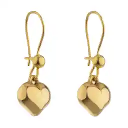 گوشواره طلا 18 عیار زنانه مایا ماهک مدل ME1068 طرح قلب 3 بعدی