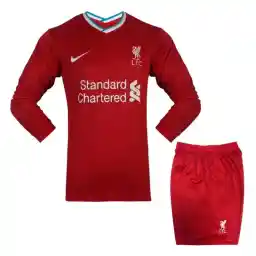 ست بلوز شورت فوتبال اول لیورپول نایک کیفیت A+ | قرمز