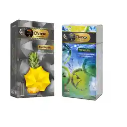 کاندوم کلایمکس مدل FANTASTIC بسته 12 عددی به همراه کاندوم کلایمکس مدل Pleasure بسته 12 عددی