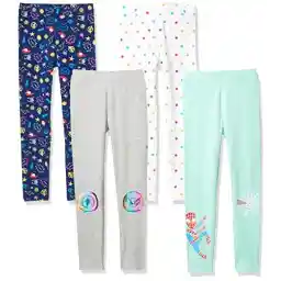 Amazon Essentials Disney | Marvel | Star Wars | Frozen | Princess Girls and Toddlers' Leggings, Multipacks