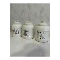 ست چای/قهوه/جعبه شکر 3 تکه چینی 1400 میلی لیتری devigo