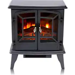 شومینه تزئینی کلاسیک فایر الکتریک نارویک - بخاری برقی - شعله های LED - 1800 وات