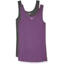 تانک باریک زنانه Amazon Essentials، بسته 2 عددی