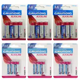 باتری قلمی و نیم قلمی گروندیگ مدل G2-Alkaline بسته 24 عددی