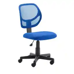 Amazon Basics Low-Back Computer Task Office Desk Chair with Swivel Casters, 47.49D x 44.95W x 97.02H cm, Blue