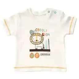 تیشرت آستین کوتاه اونیکس طرح شیر