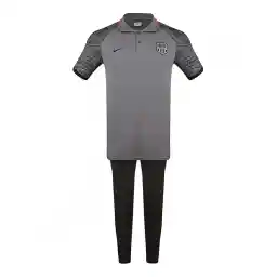 ست پولوشرت شلوار فوتبال هتلی بارسلونا نایک | طوسی/مشکی