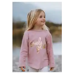 Cigit Soul Glow Varak Baskılı Sweatshirt 2-10 Yaş Leylak