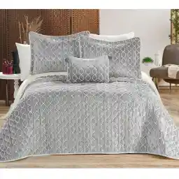 سرویس روتختی بریلانت مدل Acik Gri دو نفره 4 تکه