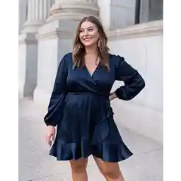 لباس آستین بلند زنانه Drop Captain Faux Wrap توسط @caralynmirand