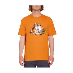 Turuncu Erkek Bisiklet Yaka T-Shirt A3512314_Volcom Lintell Bsc 1 Saf