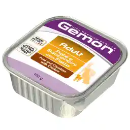 خوراک سگ جمون مدل Pate & Chunks Adult Chicken-00292 با طعم مرغ وزن 150 گرم