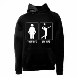 هودی ورزشی والیبال فشن لاین VLYBL 22 | مشکی/سفید