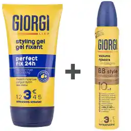 ژل حالت دهنده مو جیورجی مدل Perfect Fix 24h به همراه موس حالت دهنده مو