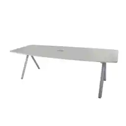 Mahmayi Incontro Modern Conference Table, 240 X 100 X 75 cm, White, C148-24Confwh