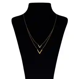 گردنبند طلا 18 عیار ماهک مدل MM0363 طرح هفتی دوبل