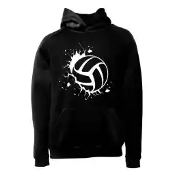 هودی ورزشی والیبال فشن لاین VLYBL 37 | مشکی/سفید