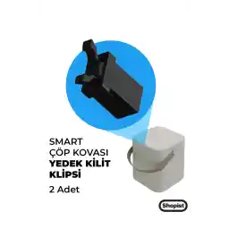 SHOPİST گیره قفل یدکی سطل زباله هوشمند 2 تیکه مناسب برای تمام لیتری ها و مدل ها