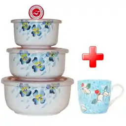 ظروف نگهدارنده سان مدل C1 به همراه هدیه 1 عدد ماگ سان