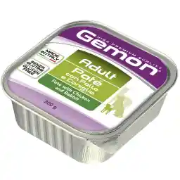 خوراک سگ جمون مدل Pate Adult Chicken & Rabbit-00513 با طعم مرغ و خرگوش وزن 300 گرم