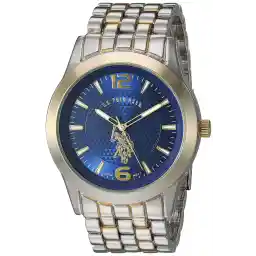 U.S. Polo Assn. Mens Quartz Watch, Analog Display And Stainless Steel Strap - USC80466