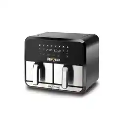 Black & Decker Digital Dual Zone Air Fryer 1700W 4L+4L Capacity With Rapid Hot Air Circulation For Frying, Grilling, Broiling, Roasting, and Baking DZAF1700-B5 2 Year Warranty